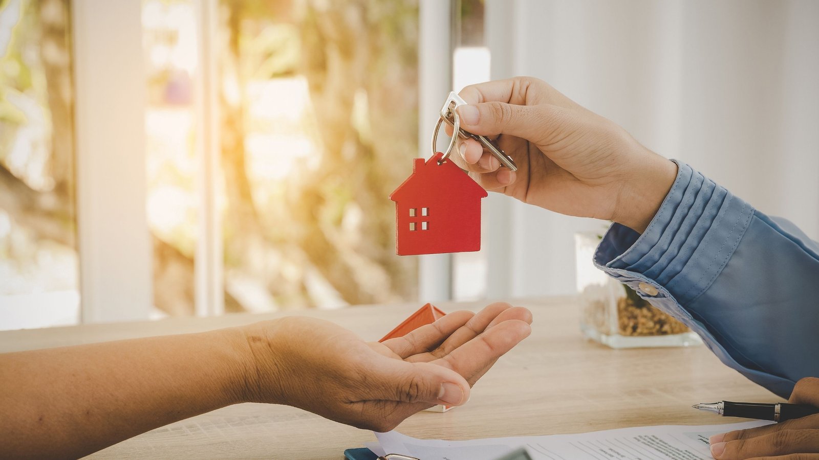 Modern white house with pool