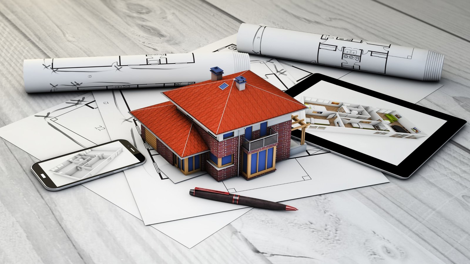 Grand modern university campus